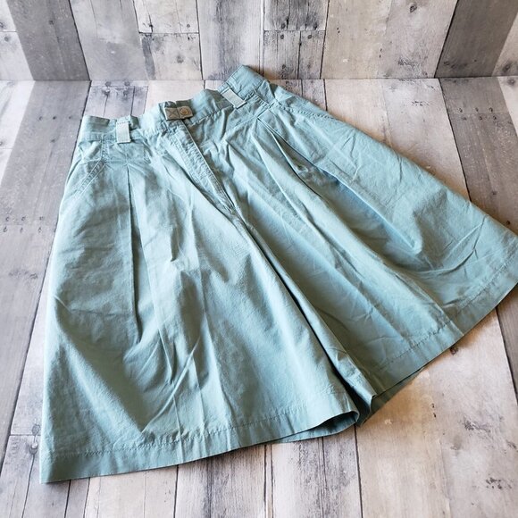 Vintage Henry Grethel Green Shorts - Size 10 - Picture 1 of 5